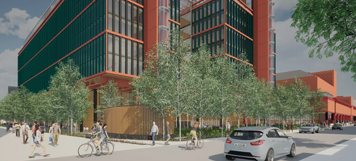 London construction plans for the British Library Extension