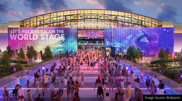 CGI of the YTL Arena Bristol Brabazon development